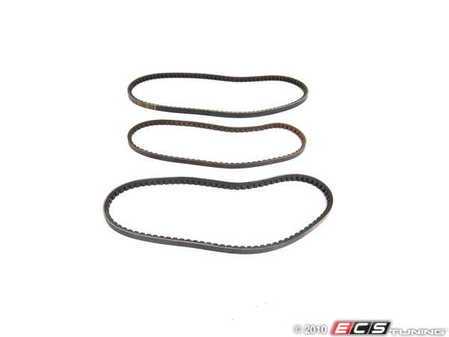 ES#3126 - 20V5CABKT - Accessory Drive Belt - Kit - Includes three belts: Power Steering, A/C Compressor & Alternator - Continental - Audi