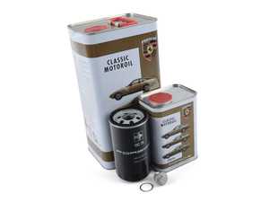 ES#3690469 - 944107201031KT - 1983-1988 Porsche 944 N/A Oil Change Kit - 10w-50 - Featuring Porsche Classic 10W50 Engine Oil, Genuine Mahle OC75 Filter, Genuine Drain Plug, and Washer - Genuine Porsche - Porsche