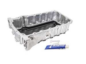 ES#4151125 - 06A103601AP - Hybrid Oil Pan Kit - For cars without oil level sensors, no turbo return line or pickup included. This is a replacement pan for cars with factory hybrid oil pans - Rein - Volkswagen