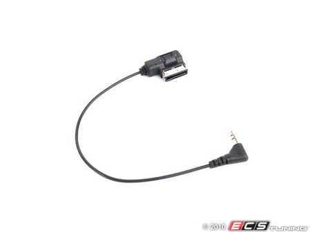 ES#265076 - 000051446D - 3.5mm Jack Adapter - (NO LONGER AVAILABLE) - Change from MDI to a more common AUX cable - Genuine Volkswagen Audi - 