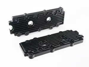 993 Billet Aluminum Lower Valve Cover Pair - Black
