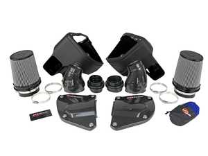 ES#4158593 - 58-10005D - Black Series Carbon Fiber Cold Air Intake System - Pro DRY S Filters - Increases intake air flow and power potential! - AFE - BMW