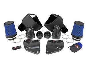 ES#4158594 - 58-10005R - Black Series Carbon Fiber Cold Air Intake System - Pro 5R Filters - Increases intake air flow and power potential! - AFE - BMW
