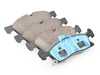 ES#4147659 - 0074208120 - Front Brake Pad Set - Does not include brake wear sensor - ATE - Mercedes Benz