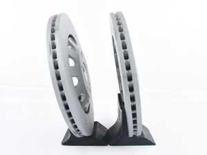 ES#4067122 - 8j0615301kKT - Front Brake Rotors - Pair (370mmx32mm) - Replace your worn brake rotors and get that smooth stopping power back - Zimmermann - Audi