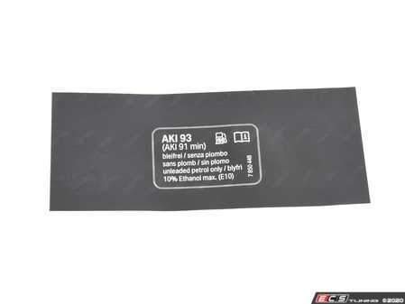 ES#2774949 - 71227850448 - LABEL "PREMIUM FUEL UNLEADE - Genuine BMW - BMW