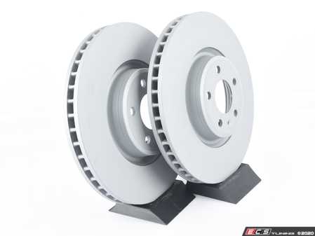 ES#4067197 - 4M0615301ANKT2 - Front Brake Rotors - Pair (350x34) - Restore the stopping power in your vehicle - Zimmermann - Audi