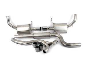 ES#4141576 - 30.10.41 - MK7 GLI Stainless Steel Cat-Back Exhaust System - Features T304 stainless steel 3" construction with dual 4" polished slash-cut tips - Neuspeed - Volkswagen