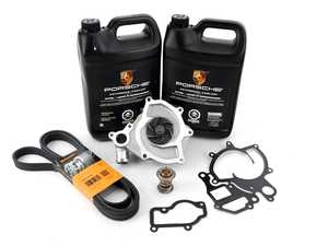 ES#3022391 - 99610601156KT1 - Water Pump & Thermostat Kit - Includes gaskets, coolant, and a new belt! - Assembled By ECS - Porsche