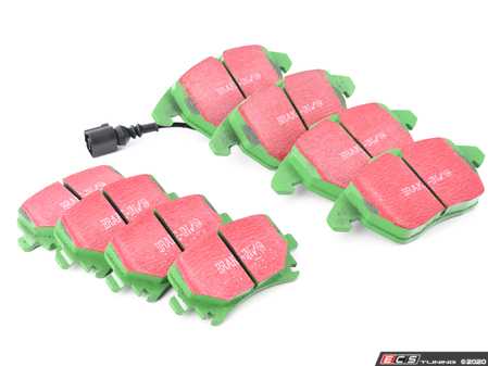 ES#3690972 - dp21517ktKT3 - Front & Rear Brake Pad Kit - EBC GreenStuff - Mildly upgraded composite pad. - EBC - Volkswagen