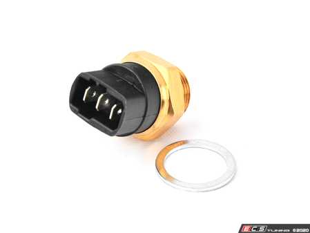 ES#3625382 - 251959481K - Auxiliary Fan Switch (87-93C) - 3 Pin - Located on the lower side of the radiator, comes with paper gasket - FAE - Audi Volkswagen