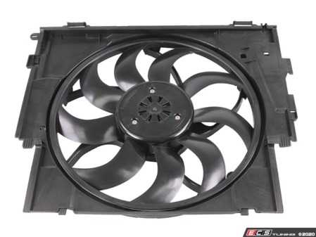 ES#4158957 - 17427640513 - Radiator Cooling Fan Assembly - Cooling fan that is mounted behind the radiator - Vemo - BMW