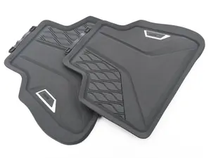Rear All Weather Floor Mat Set - Black
