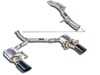 ES#4159045 - 777705KT1 - Supersprint Cat-Back Valved Exhaust System - Non-Resonated  - Stainless system includes non-resonated center section, Y-pipe, and rear mufflers with black tips - Supersprint - Audi