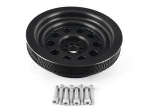 ES#4135769 - 06E105251F-207mm - JHM HD Overdrive Lightweight Supercharger Crank Pulley (207mm) - Eliminates the problematic two-piece design and rubber isolator found in the stock crank pulley while reducing the mass of the motor's rotating assembly. - JH Motorsports  - Audi Volkswagen Porsche