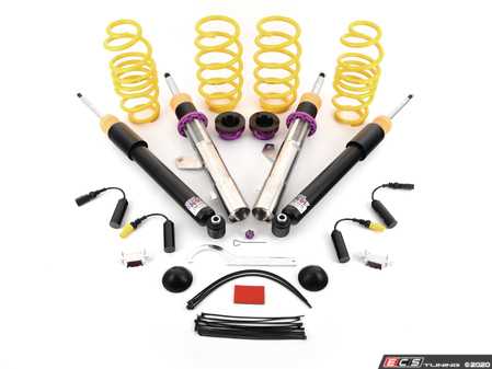ES#2795116 - 1021000T - KW V1 Series Coilover Kit - Fixed Dampening - Variant 1 coilovers offer the best balance between sporty driving and comfort - KW Suspension - Audi