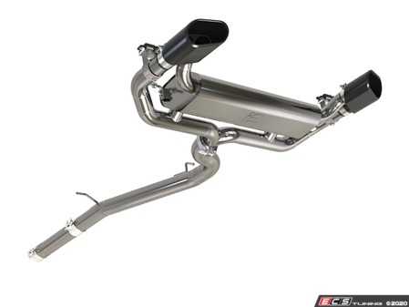 ES#4158529 - IEEXCQ4 - RS3 Ultra-Performance Valved Catback Exhaust System - Satin Black Tips - The IE 304L Stainless system features a massive 3.5" straight-through center pipe that splits to dual 3" pipes out the back with the valves open - This is enough flow to power even the largest turbo setups! - Integrated Engineering - Audi