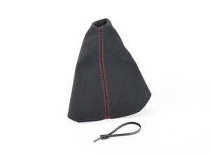 ES#3412423 - 5234-8E-202 - BFI Manual Alcantara Shift Boot - Red Stitching - Compliment your BFI shift knob with a custom shift boot made from the finest materials available - Black Forest Industries - Audi