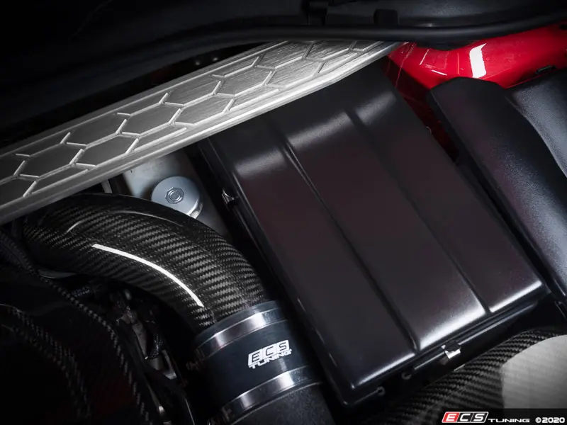 ECS Tuning バッテリーカバー ゴルフ7 7.5 アウディa3 ECS - 014728ECS01-02KT - Matte Black Battery Cover Kit