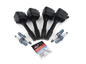 ES#4057131 - 121386433600KT2 - High Performance Ignition Service Kit - Includes coils, Brisk 1 stage colder plugs, and dielectric grease. Set of four. - Assembled By ECS - MINI