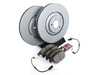 ES#4067242 - 4H0615301KT - Front Brake Service Kit - Featuring Zimmerman rotors and Akebono pads with wear sensors - Assembled By ECS - Audi