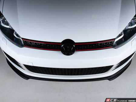 ES#4001265 - 028749ECS01-02KT -  VW MK6 GTI Front Lip Spoiler - Textured Black - In-house engineered to upgrade your exterior styling - ECS - Volkswagen
