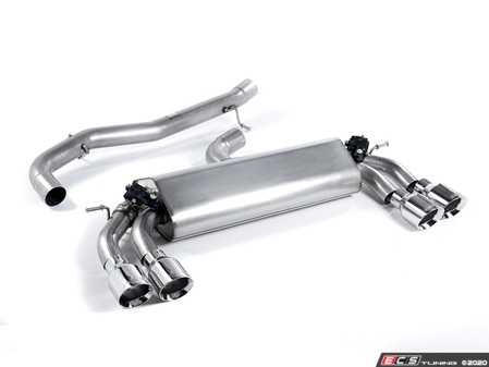 ES#4159453 - SSXVW403 - Valved Cat-Back Exhaust System - Non-Resonated - Get that Exhaust tone you've been looking for! Features 3" construction with quad polished round GT-100 tips. - Milltek Sport - Volkswagen