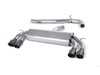 ES#4159463 - SSXVW407 - 3" Cat-Back Exhaust System - Non-Resonated - Get that Exhaust tone you've been looking for! Features 3" construction with quad verakote black GT-100 round tips. - Milltek Sport - Volkswagen