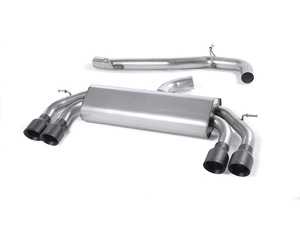 ES#4159463 - SSXVW407 - 3" Cat-Back Exhaust System - Non-Resonated - Get that Exhaust tone you've been looking for! Features 3" construction with quad verakote black GT-100 round tips. - Milltek Sport - Volkswagen