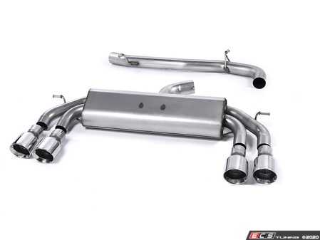 ES#4159464 - SSXVW408 - 3" Cat-Back Exhaust System - Non-Resonated - Get that Exhaust tone you've been looking for! Features 3" construction with quad polished GT-100 round tips. - Milltek Sport - Volkswagen