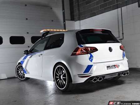 ES#4159476 - MK7RRESONATEDV - 3" Cat-Back Valved Exhaust System - Resonated - Get that Exhaust tone you've been looking for! - Milltek Sport - Volkswagen