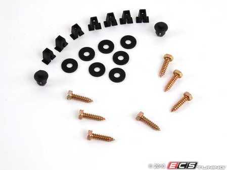 ES#2158157 - 1H0898001 - Front Fender Liner Hardware Kit - Complete hardware kit to secure one fender liner - Genuine Volkswagen Audi - Volkswagen