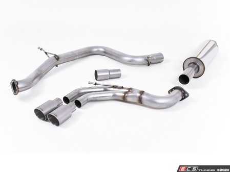 ES#4159551 - SSXVW339 - 3" Cat-Back Exhaust System - Resonated - Get that Exhaust tone you've been looking for! Features 3" construction with dual titanium tips. - Milltek Sport - Volkswagen