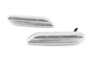 ES#4000075 - V-173301Lg - Clear Lens Amber Flash LED Turn Signal Set - Dynamic Flash - Replaces the stock turn signals with LEDS - Vinstar - MINI