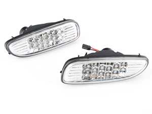 ES#4000127 - V-150117 - LED Clear Union Jack Rear Bumper Fog Light - Replaces the factory rear fog lights (if optioned) with LEDs - Vinstar - MINI