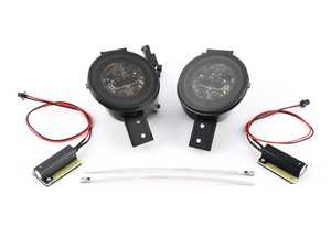 ES#3663855 - V-220102 - LED Front Indicator / Parking Light Kit - Smoked Lens  - Mounts in location of your factory bumper mounted turn signals - Vinstar - MINI