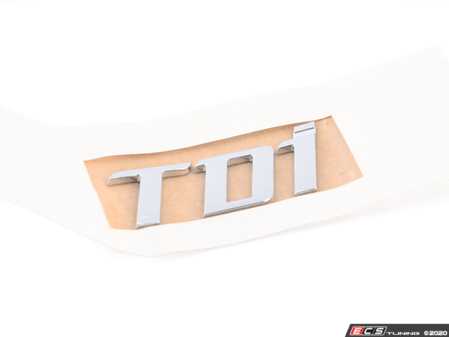 ES#2845143 - 5C5853675D739 - "TDI" Emblem - Stick on TDI emblem from the 2012+ TDI Beetle. - Genuine Volkswagen Audi - Volkswagen