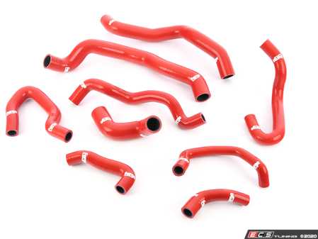ES#2598865 - FMKCA4B8red - Silicone Coolant Hose Kit - Red - (NO LONGER AVAILABLE) - Replace your stock rubber hoses with silicone - Forge - 