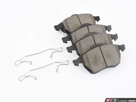 ES#3463378 - Z26-687A - Z26 Extreme Front Brake Pad Set - Carbon fiber and ceramic hybrid that resists fade to 1500 degrees. - Power Stop - Audi Volkswagen