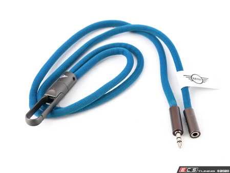 ES#3610208 - 80272460888 - MINI Lanyard Tube - Blue - Holder for your Keys and Key Fob - Genuine MINI - MINI