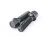ES#4159275 - S17D45R13ZNNI-2 - Ball Seat Wheel Bolt - 14x1.5x45mm - Priced Per Pair  - Black zinc coated wheel bolts made specifically for OE wheels - ECS - Audi Volkswagen