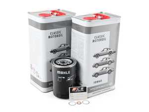 ES#3671944 - 93010776401KT11 - Genuine Oil Service Kit (10w-60) - Includes Mahle Filter and Genuine Porsche Classic A40 Spec Oil - Assembled By ECS - Porsche
