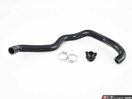 ES#4164362 - 004691LA01KT - ECS Performance Coolant Outlet Hose Kit - The factory connection point is brittle and cracks, leaving your BMW leaking coolant. Replace yours with a durable billet connection and silicone hose for less than a Genuine BMW replacement! - ECS - BMW