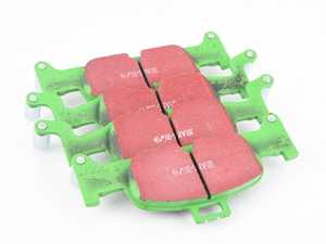 ES#4031329 - DP22290 - Front Greenstuff Performance Brake Pad Set - Designed as a mildly upgraded pad, great for an afternoon of sporty driving. - EBC - Audi