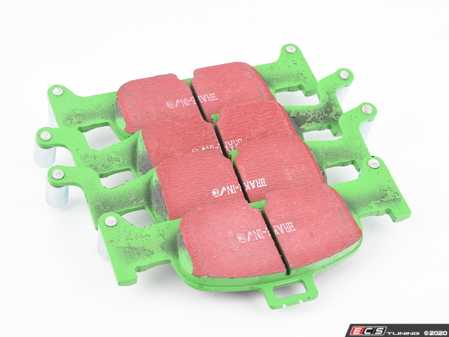 ES#4031329 - DP22290 - Front Greenstuff Performance Brake Pad Set - Designed as a mildly upgraded pad, great for an afternoon of sporty driving. - EBC - Audi