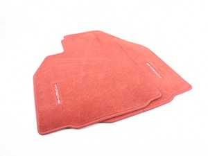 ES#3318858 - 98704480110N43 - Carpeted Floor Mats - Carrera Red - Set of Four - OEM Carrera Red floor mats - Genuine Porsche - Porsche