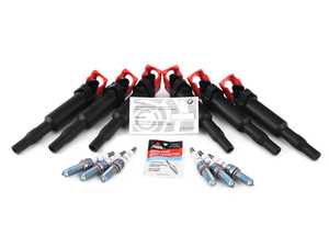 ES#4067002 - E9XUPIGSVKT3 - Ultimate Performance Ignition Service Kit - Includes coils, Brisk 1 stage colder plugs, and dielectric grease. - Assembled By ECS - BMW