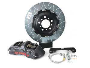 ES#4056498 - 1N3.9045AS - GT-S Performance Front Big Brake Kit - Type 3 Slotted Rotors (380x34mm)  - Features Cross Drilled Rotors and Black Hard Anodized 6-Piston Calipers - Brembo - BMW