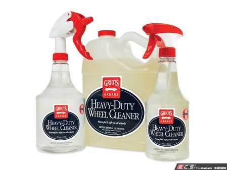ES#3035216 - 11027 - Griot's Garage Heavy-Duty Wheel Cleaner 1 gallon - If you go a little too long between washings or you drive a vehicle with brakes that blacken your wheels, here's some much-needed help. - Griot's - Audi BMW Volkswagen Mercedes Benz MINI Porsche