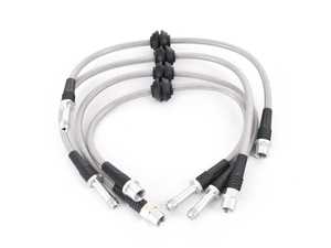 ES#4046121 - JHM-SBLK1026 - Front & Rear Stainless Steel Brake Line Kit - High-Quality, DOT approved stainless brake lines to replace the factory hoses on your A4/A5 - JH Motorsports  - Audi